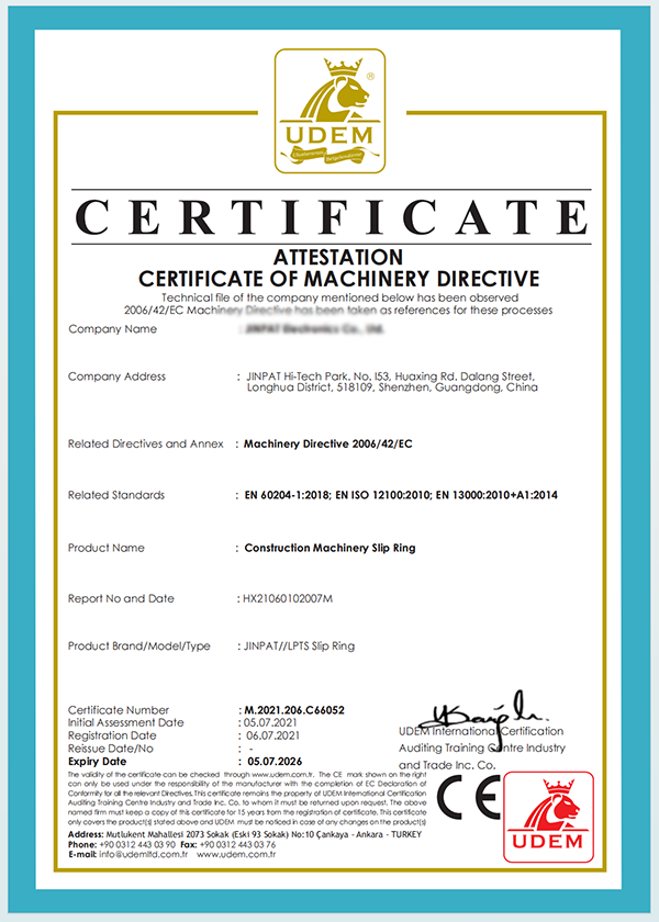 CE Certification (LPTS Series)