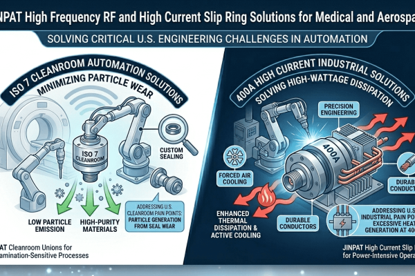 ISO 7 Cleanroom Rotary Unions and 400A High Current Slip Ring Solutions